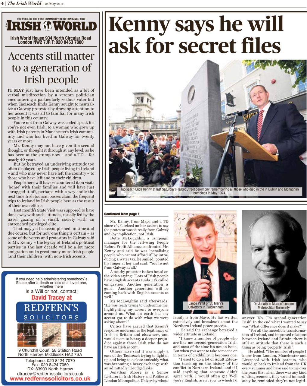 Irish World Preview Pages