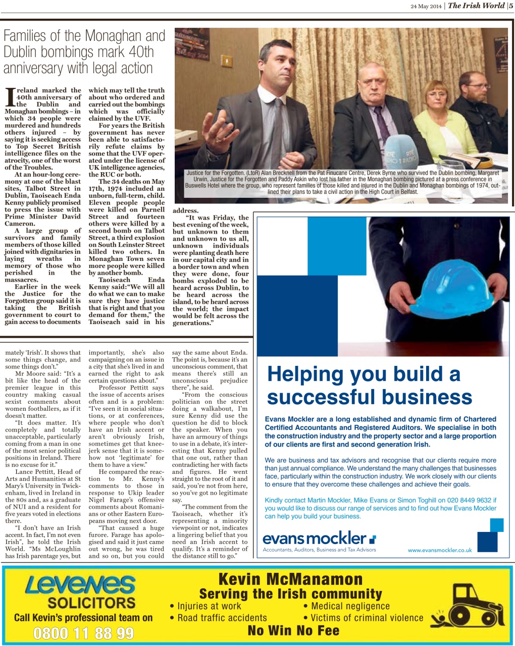 Irish World Preview Pages