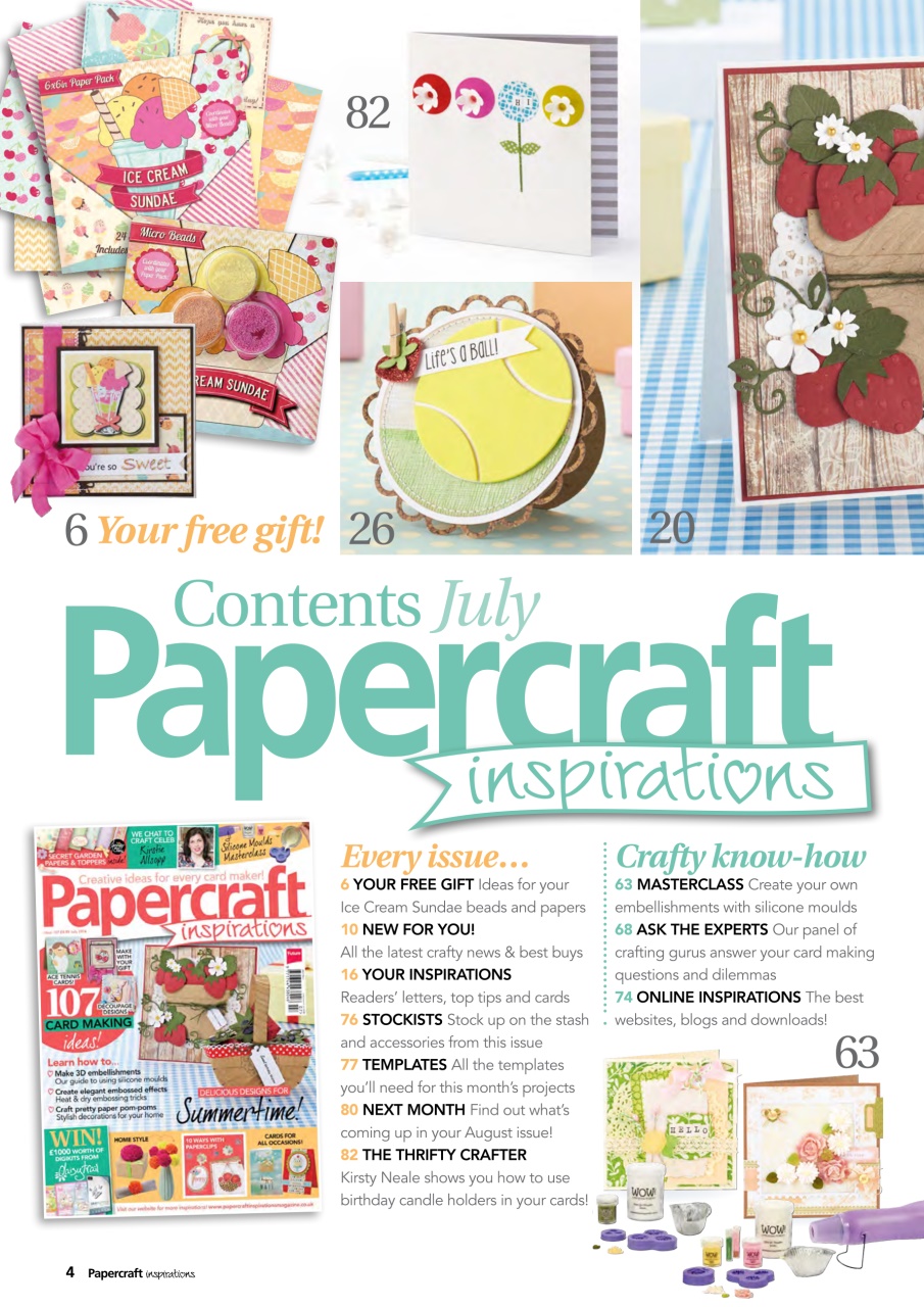 Papercraft Inspirations Preview Pages
