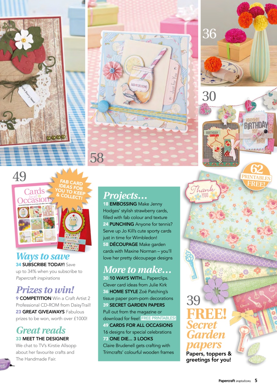 Papercraft Inspirations Preview Pages