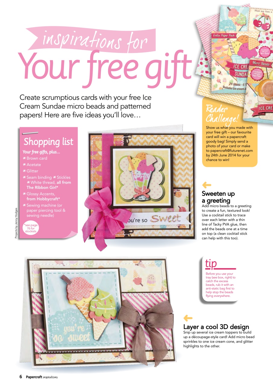 Papercraft Inspirations Preview Pages