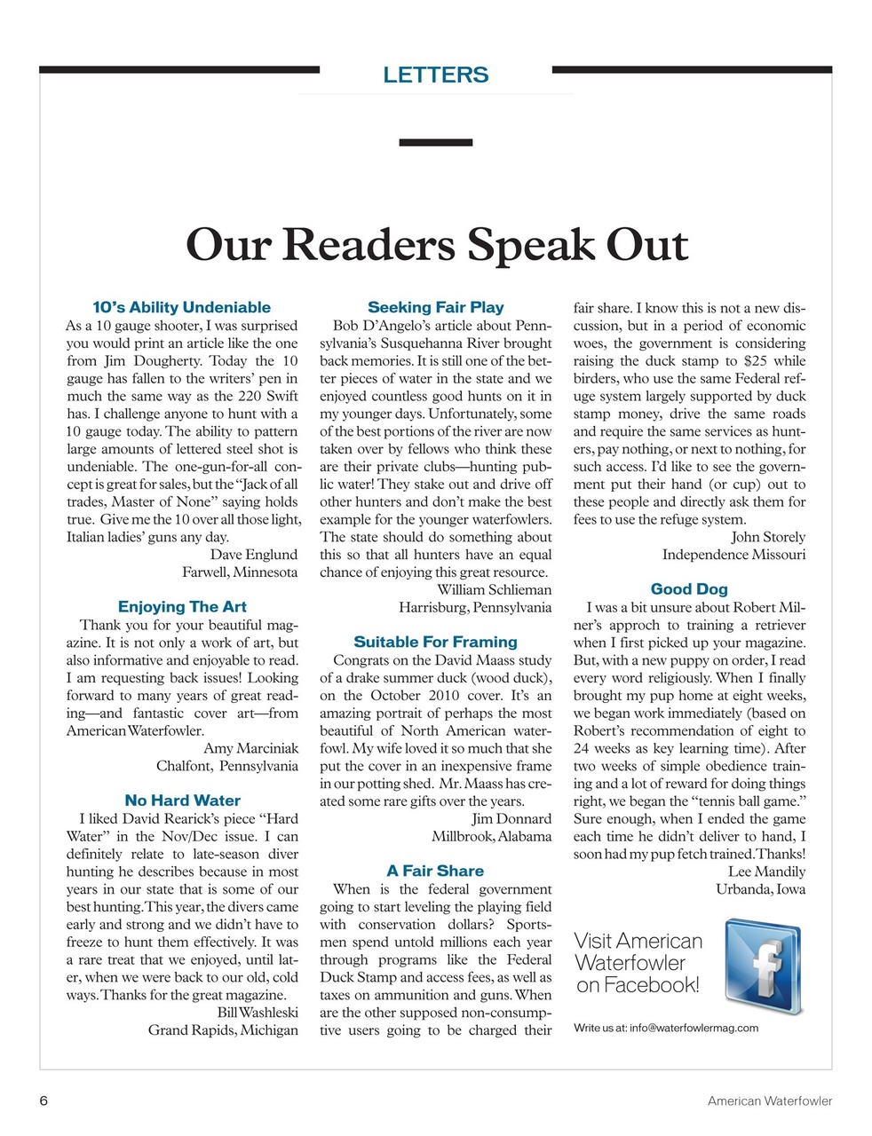 American Waterfowler Preview Pages