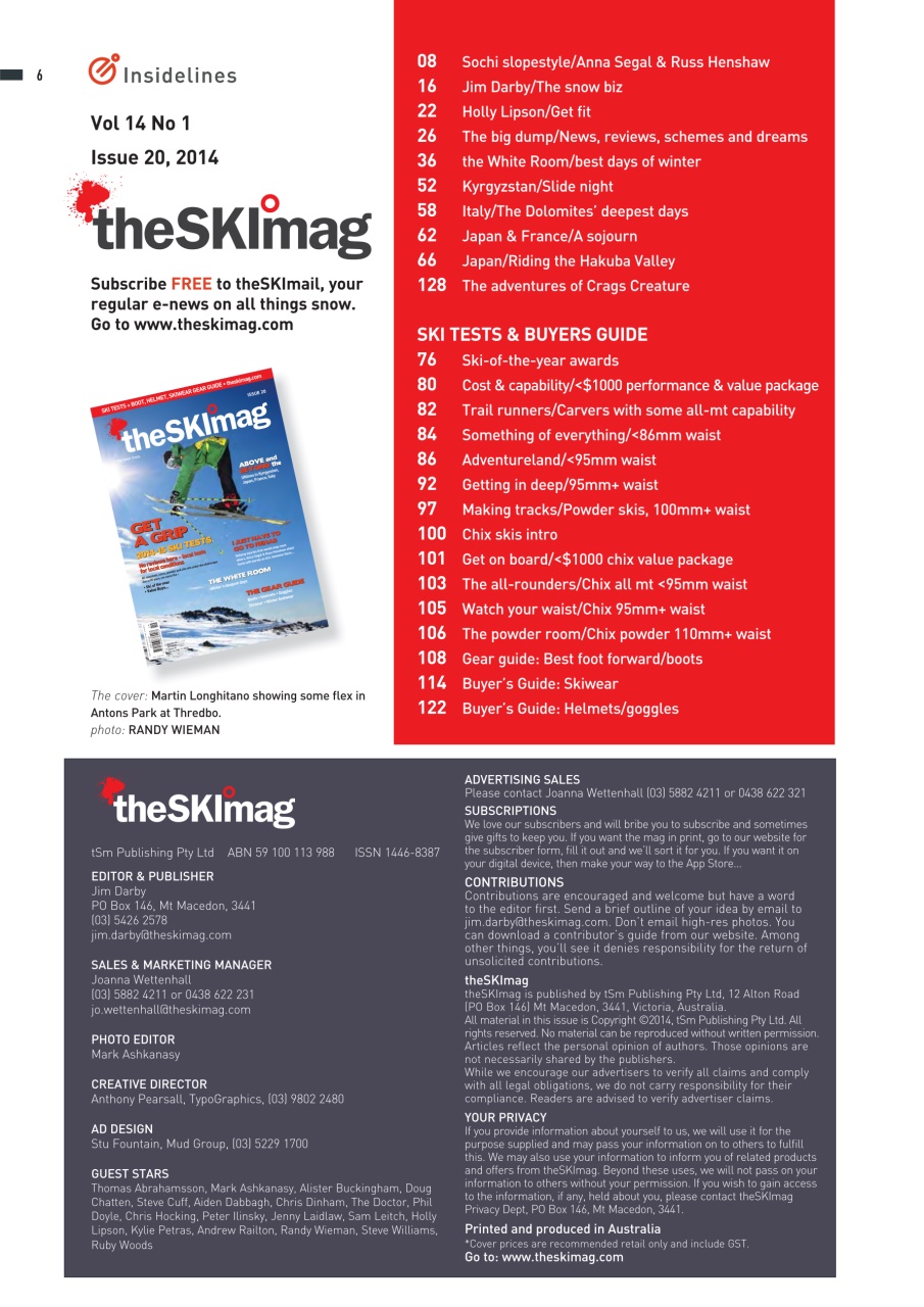 SkiMag Preview Pages