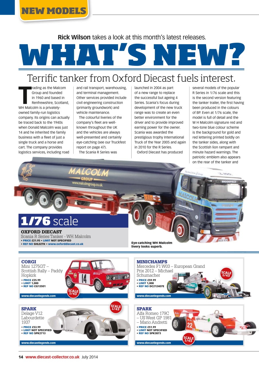 Diecast Collector Preview Pages