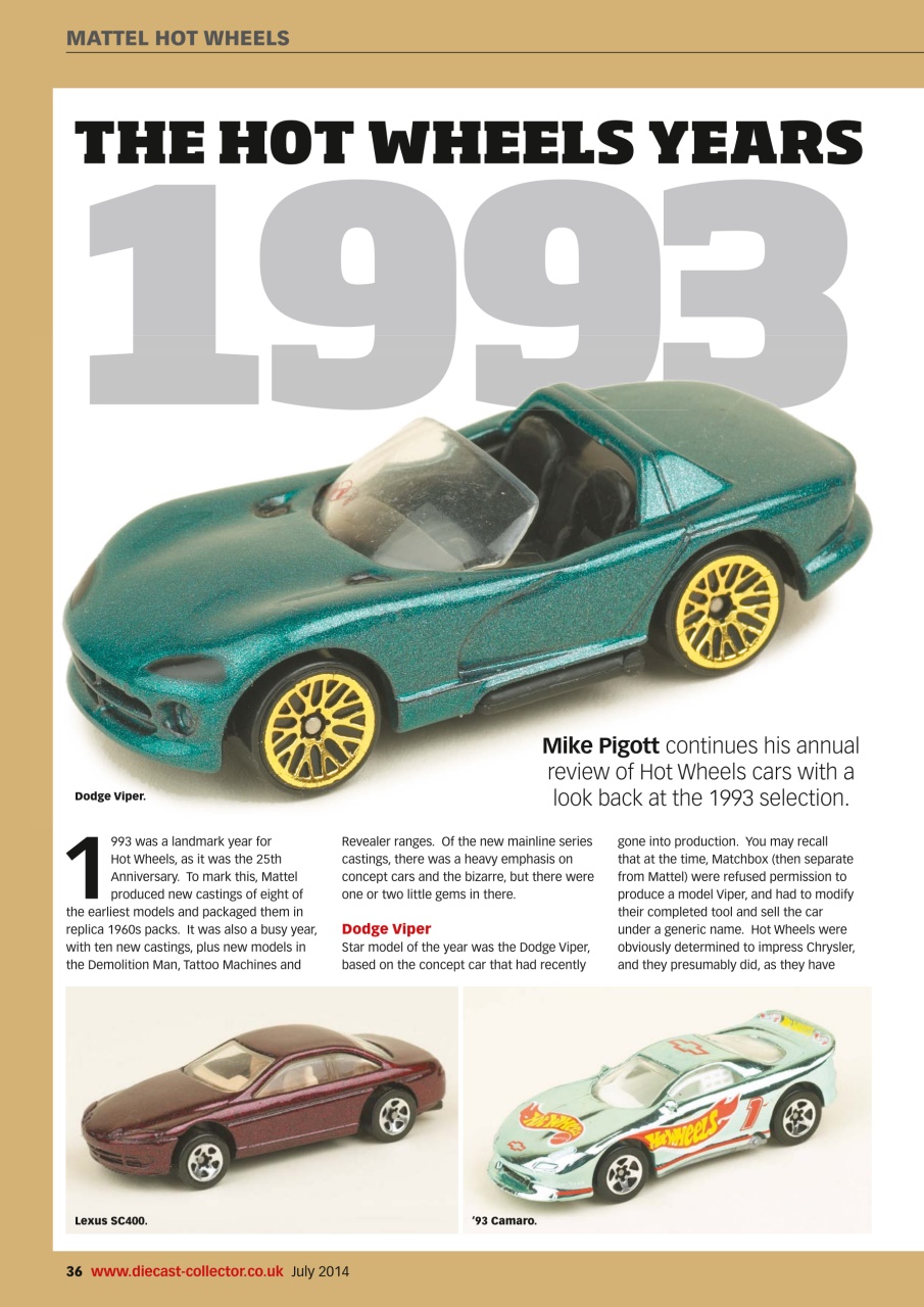 Diecast Collector Preview Pages