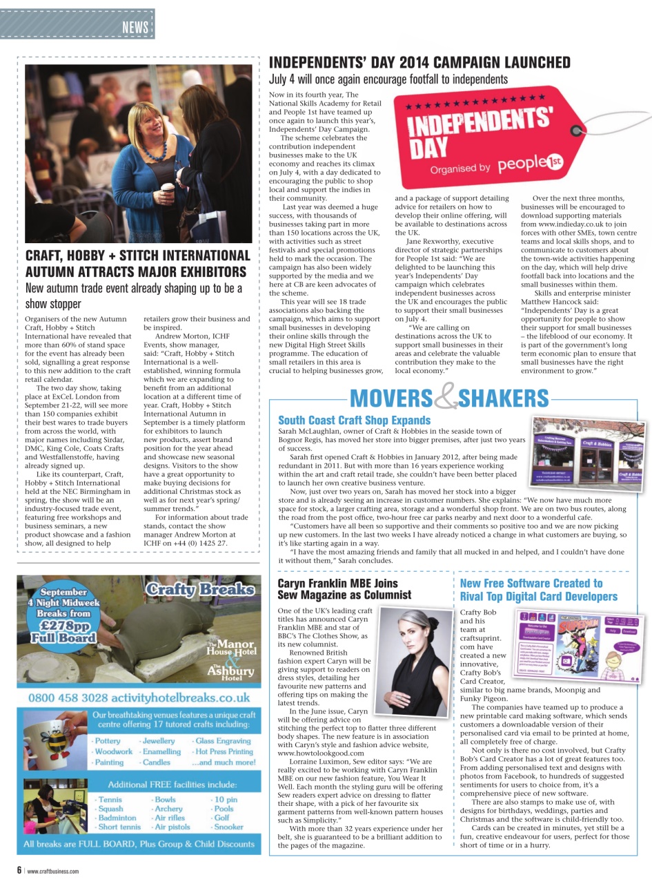 Craft Business Preview Pages