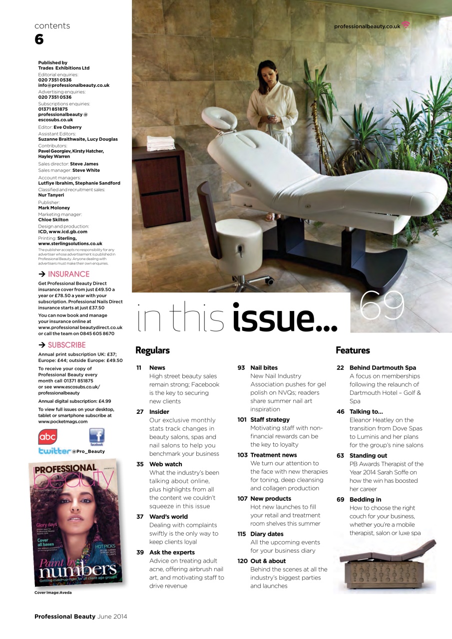 Professional Beauty Preview Pages