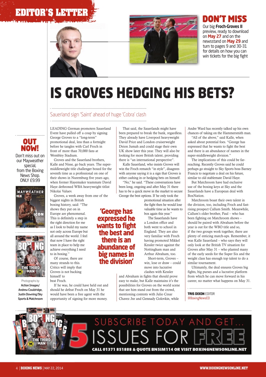 Boxing News Preview Pages