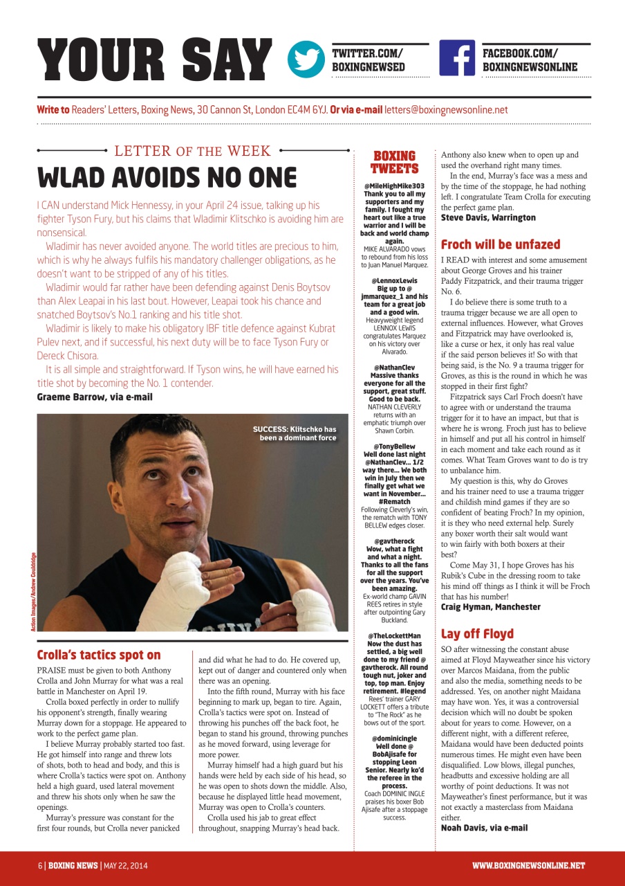 Boxing News Preview Pages