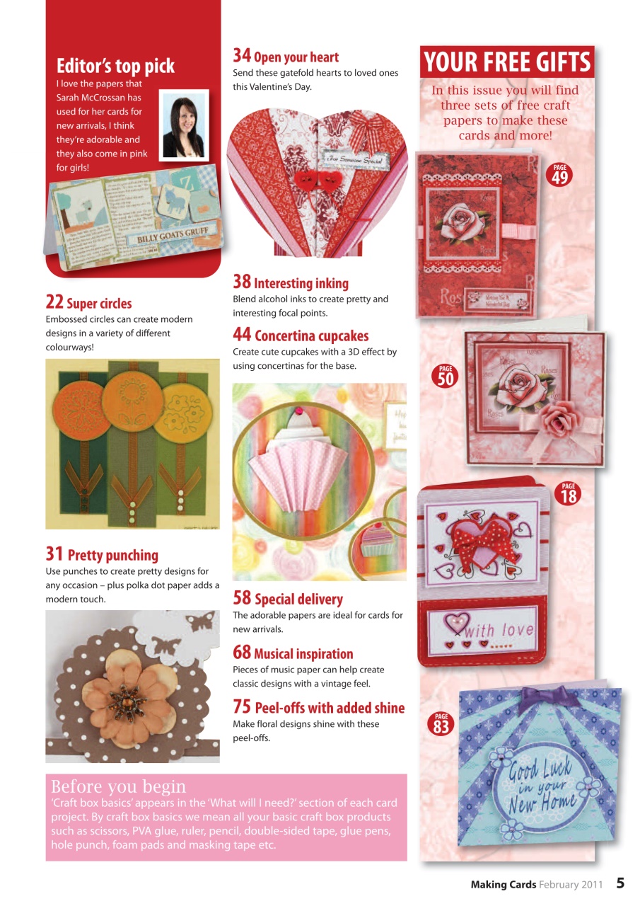 Making Cards & Papercraft Preview Pages