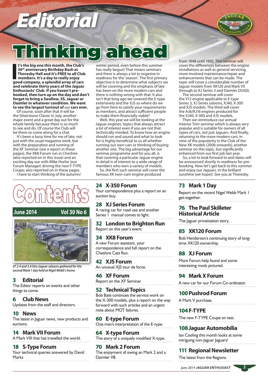 Jaguar Enthusiast Preview Pages