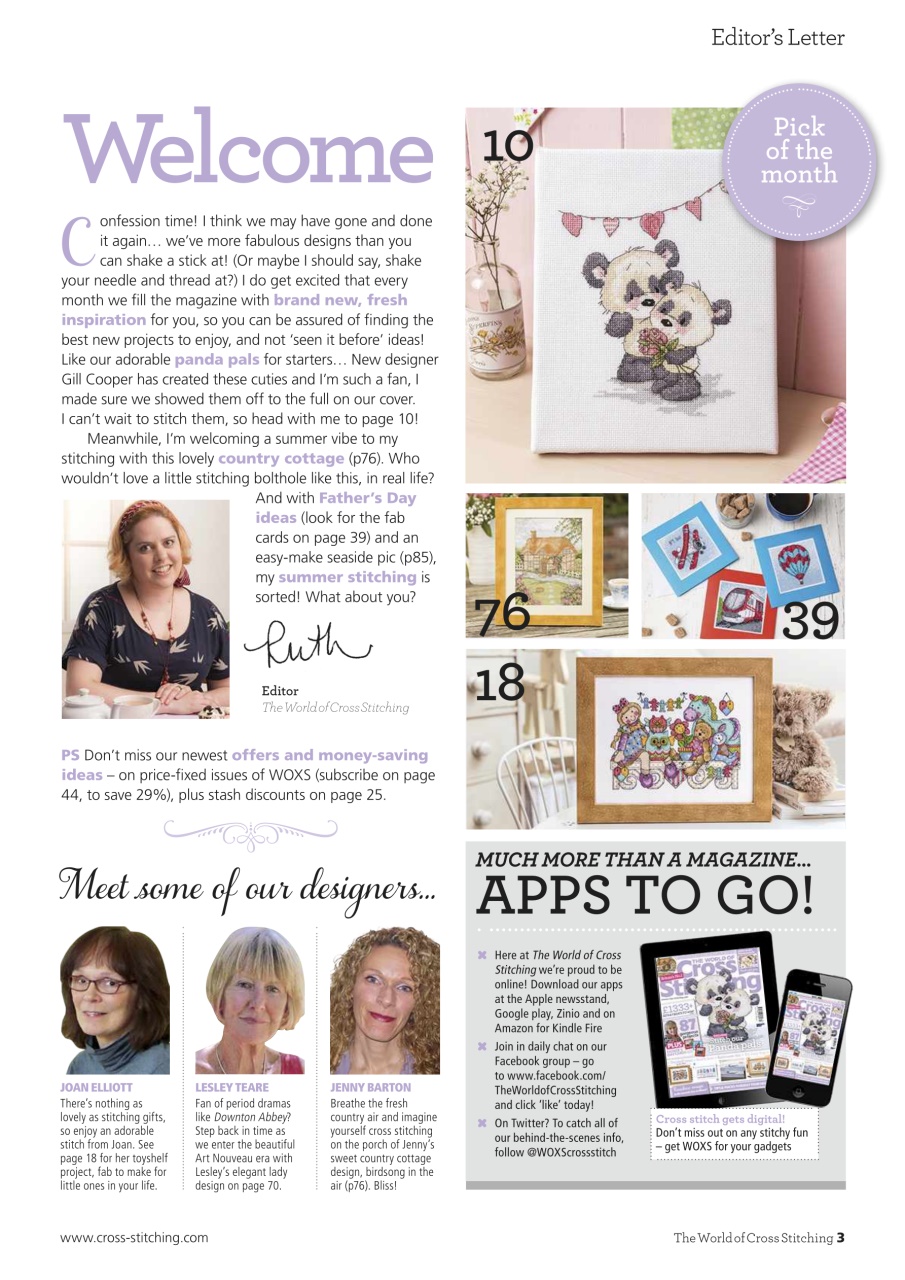The World of Cross Stitching Preview Pages