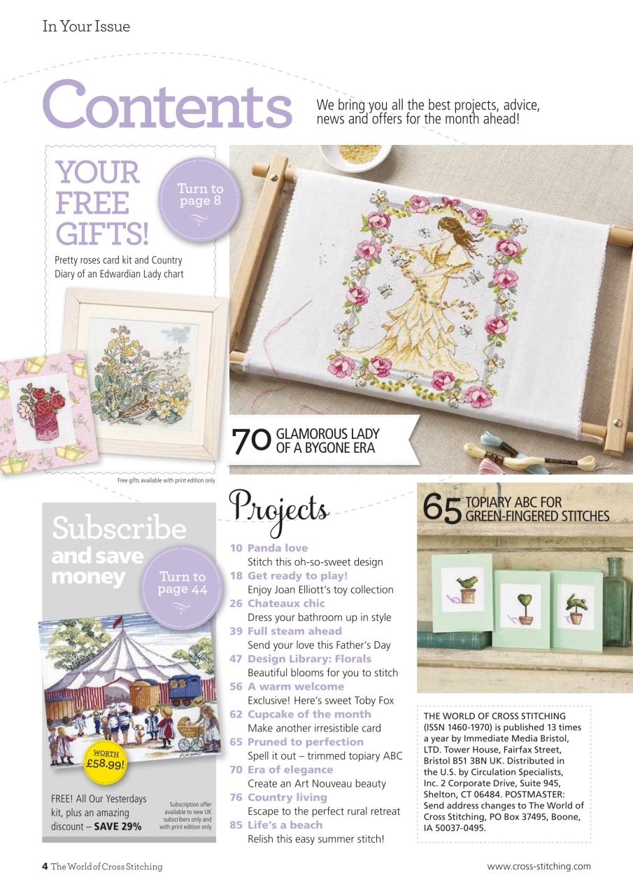The World of Cross Stitching Preview Pages