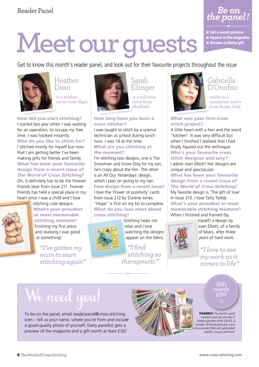 The World of Cross Stitching Preview Pages