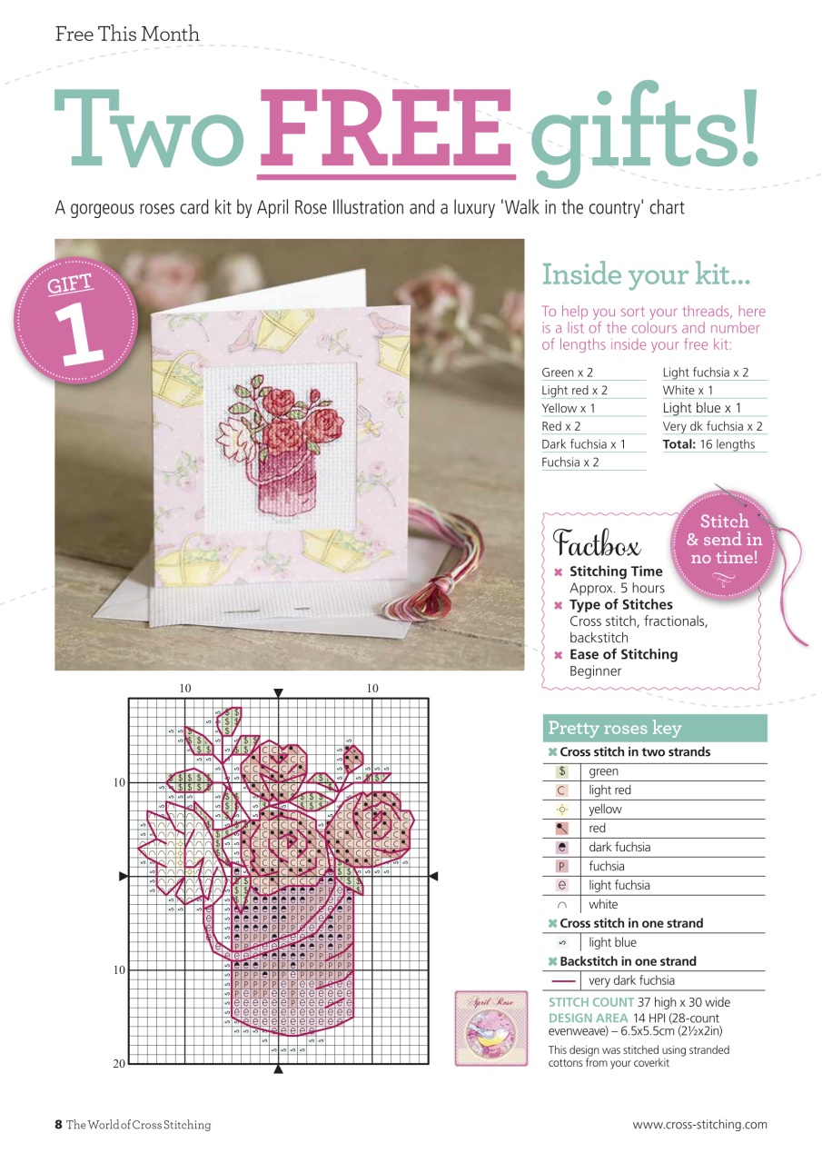 The World of Cross Stitching Preview Pages
