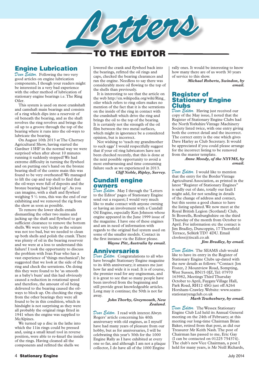 Stationary Engine Preview Pages