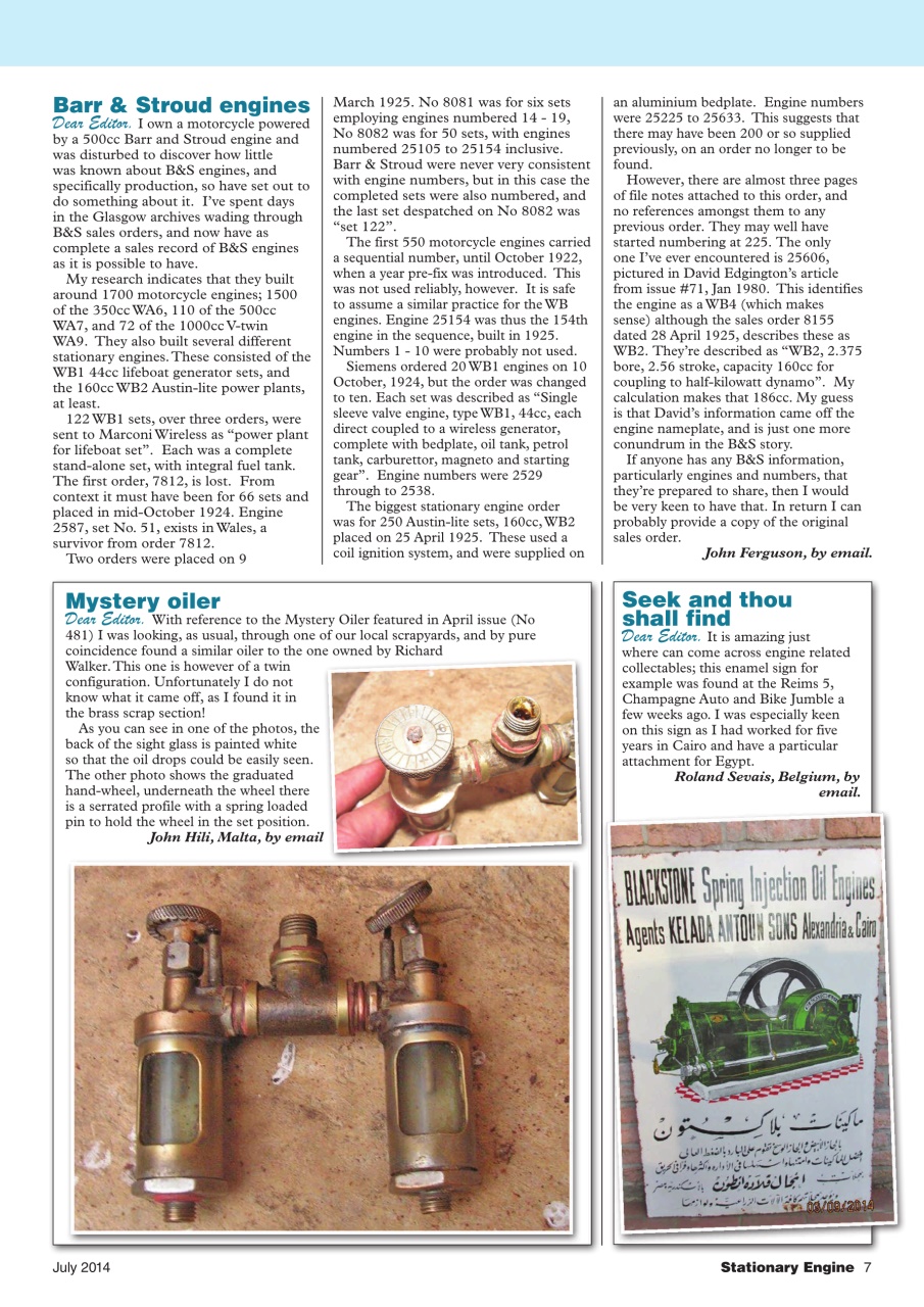 Stationary Engine Preview Pages