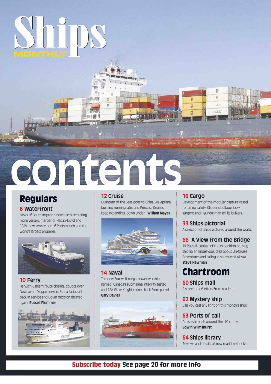 Ships Monthly Preview Pages