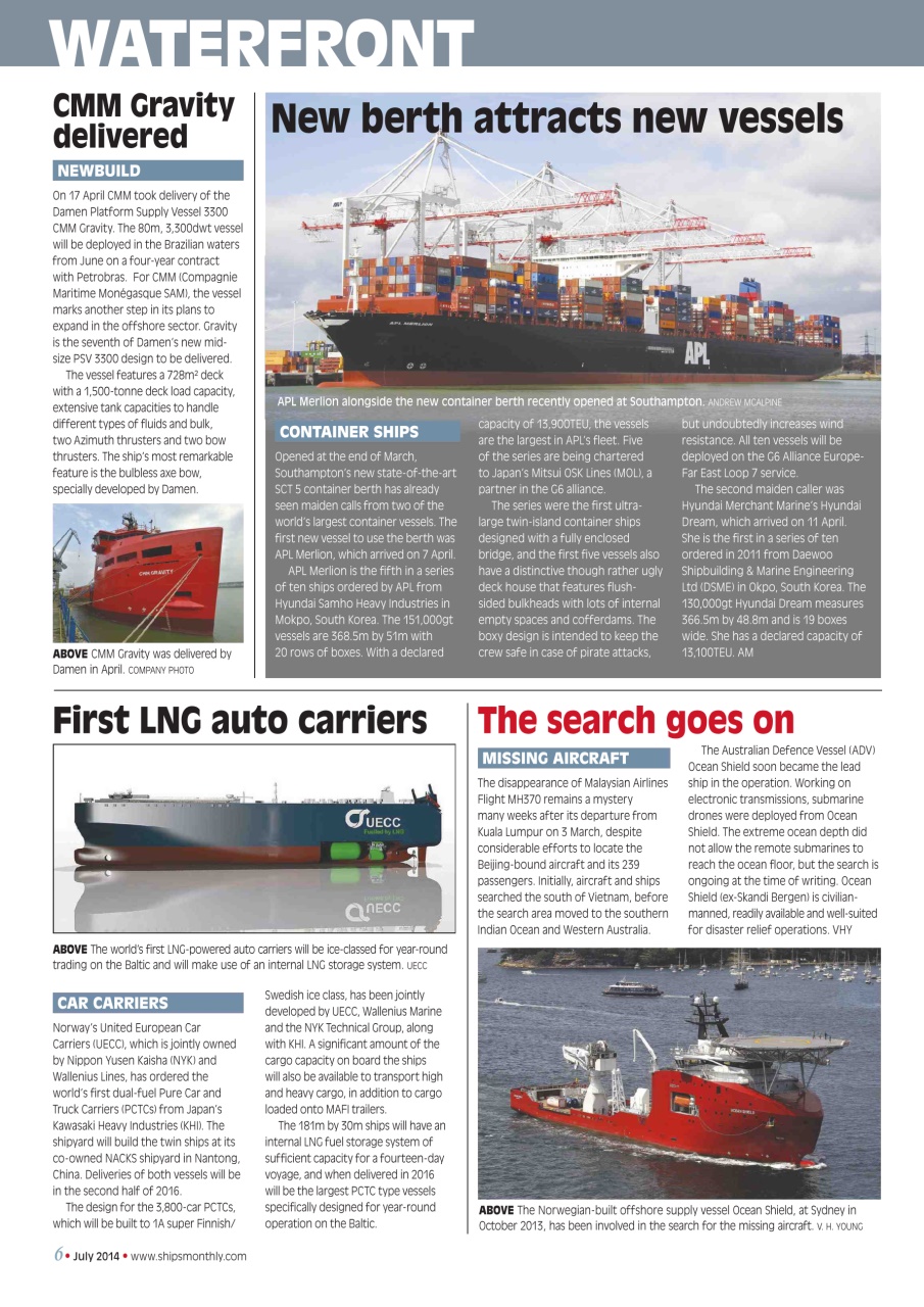 Ships Monthly Preview Pages