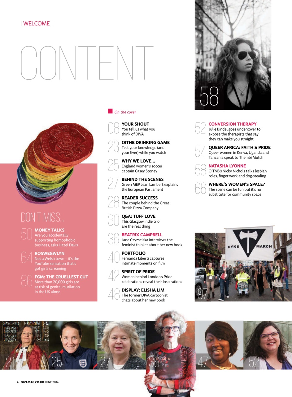 DIVA Magazine Preview Pages