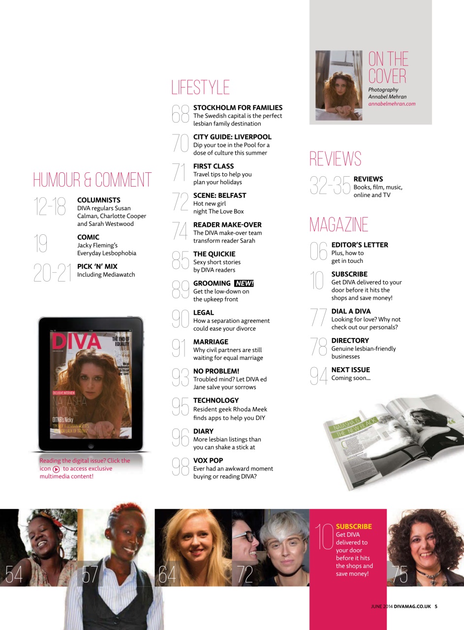 DIVA Magazine Preview Pages