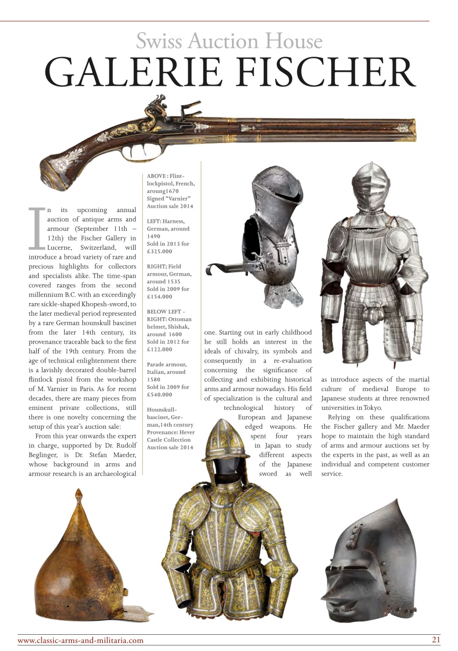 Classic Arms & Militaria Preview Pages