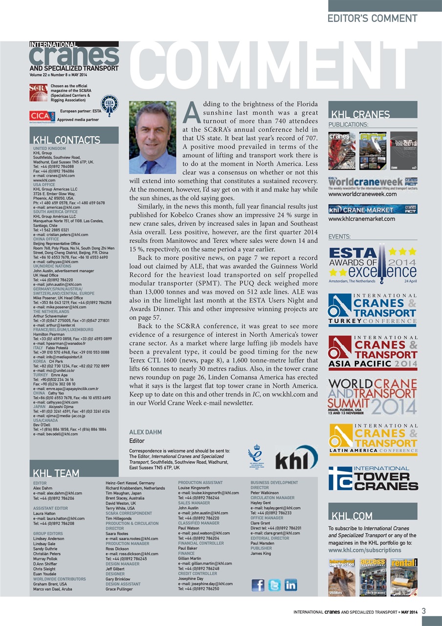 Int. Cranes and Specialized Transp Preview Pages