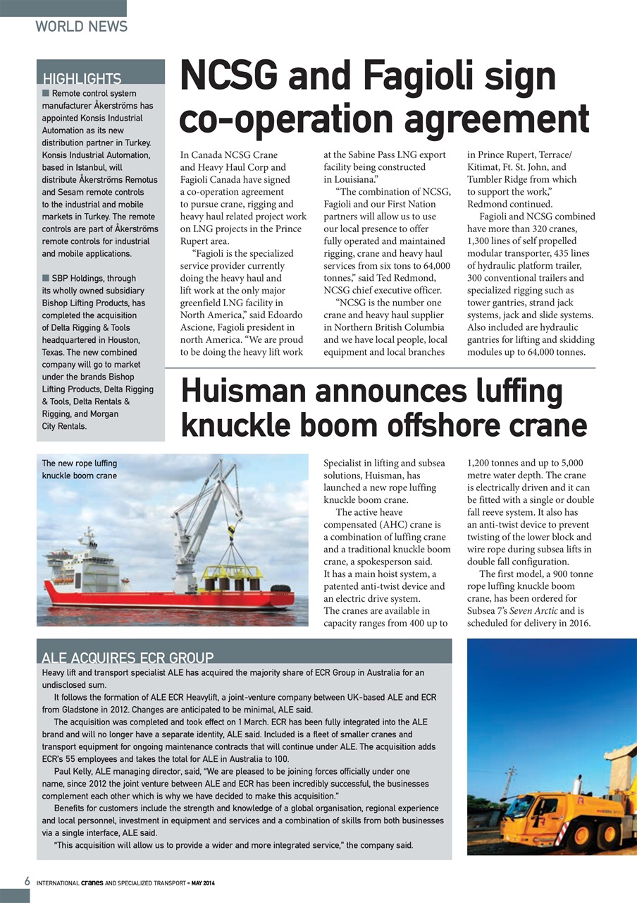 Int. Cranes and Specialized Transp Preview Pages