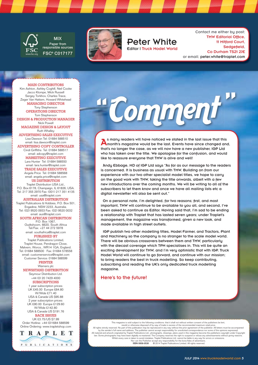 Model Car Truck Motorcycles World Preview Pages