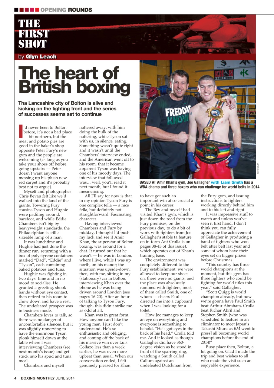 Boxing Monthly Preview Pages