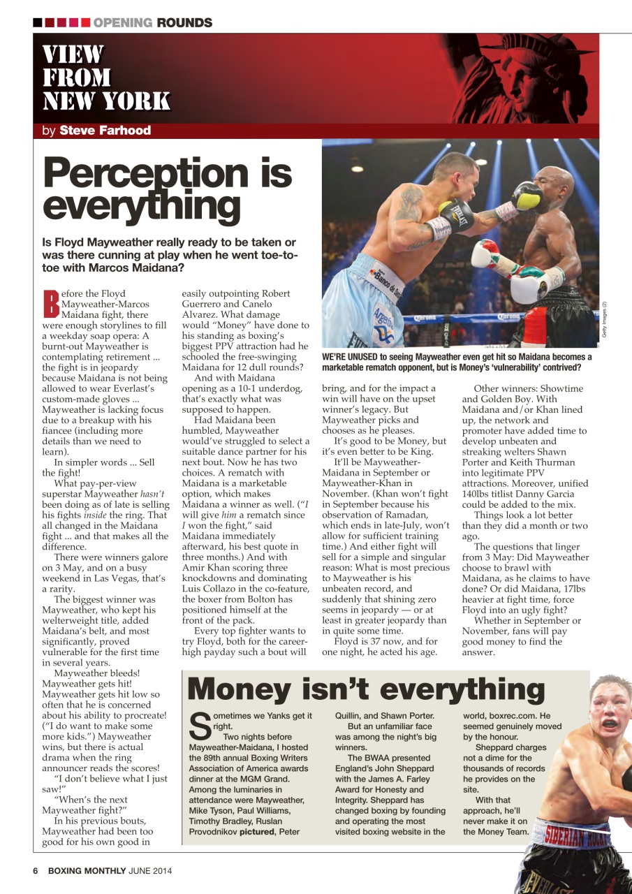 Boxing Monthly Preview Pages