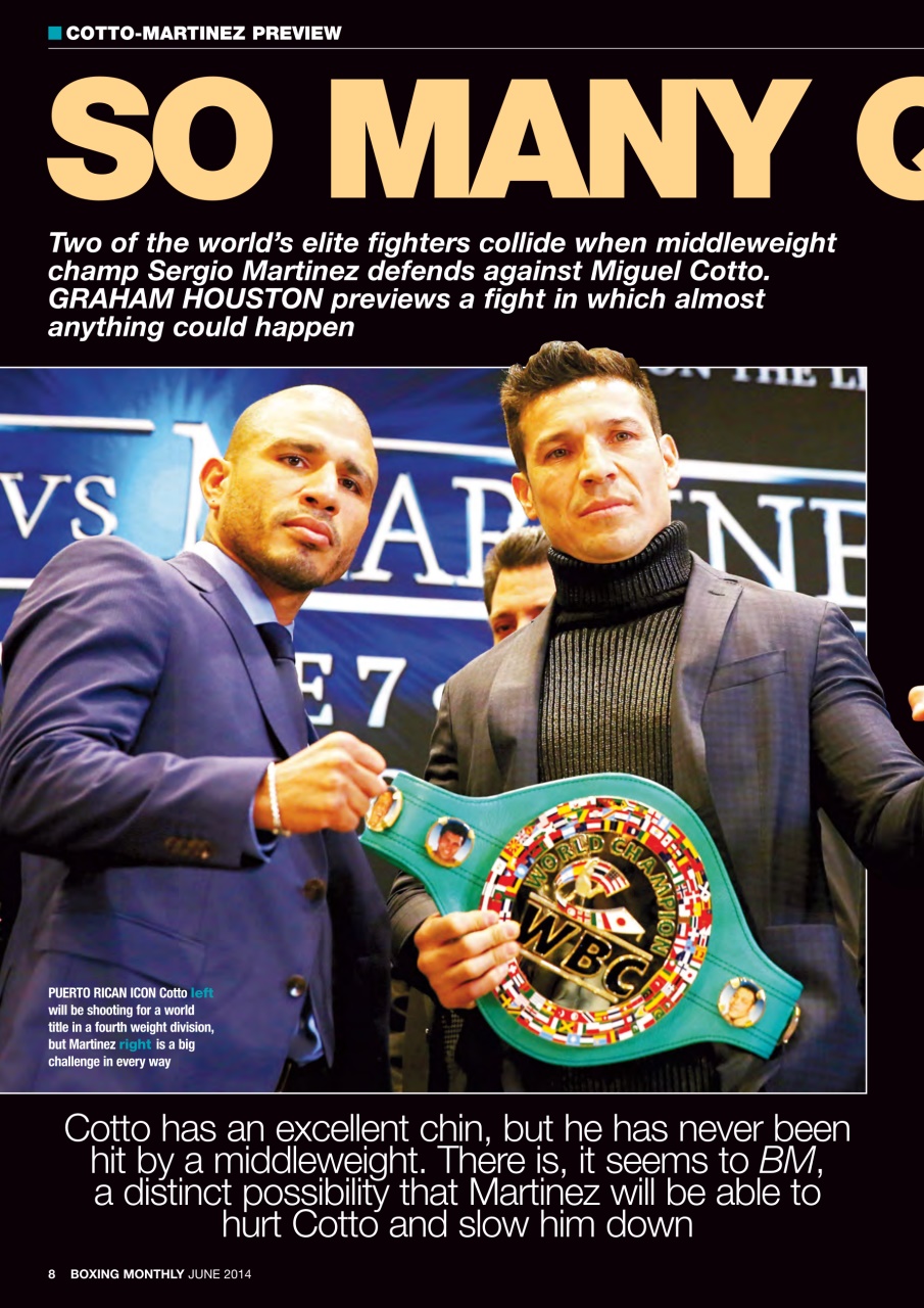 Boxing Monthly Preview Pages