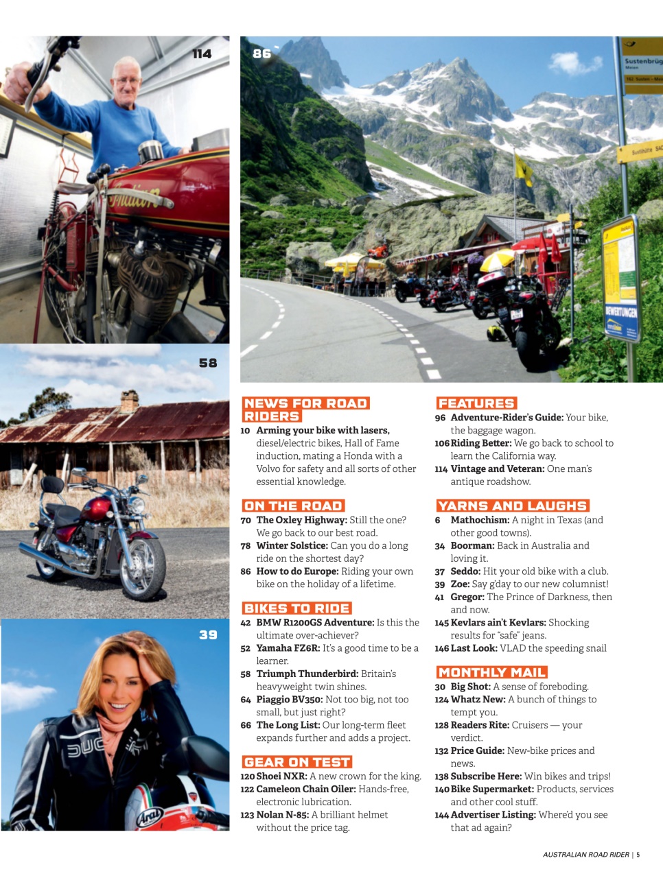 Australian Road Rider Preview Pages