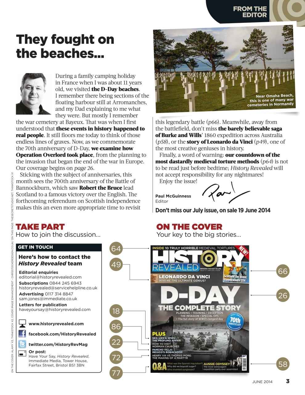 BBC History Revealed Magazine Preview Pages