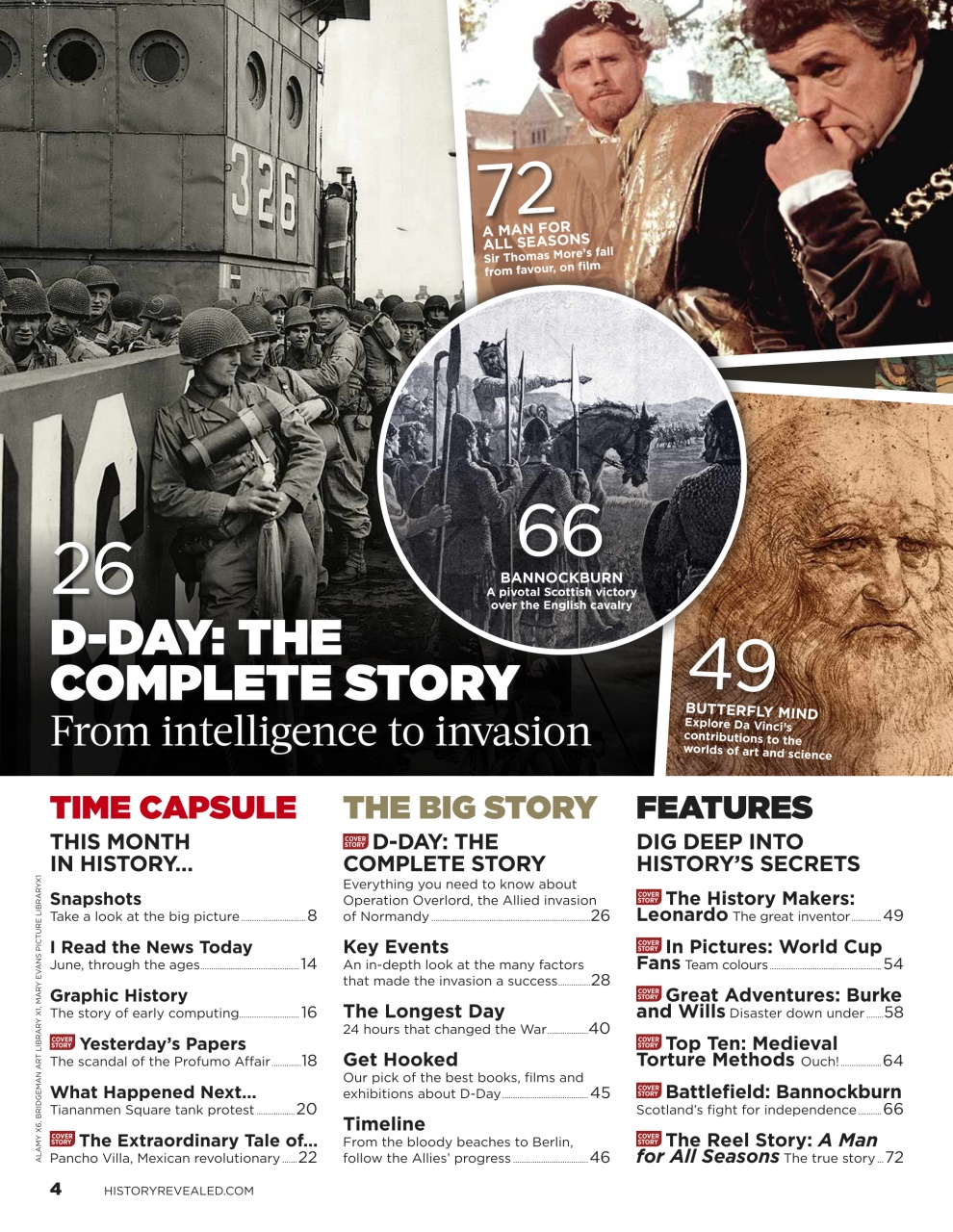 BBC History Revealed Magazine Preview Pages