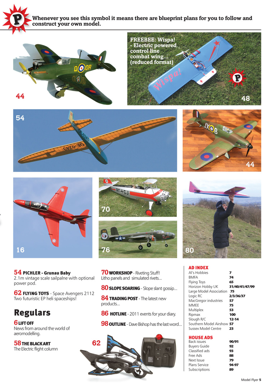 Radio Control Model Flyer Preview Pages