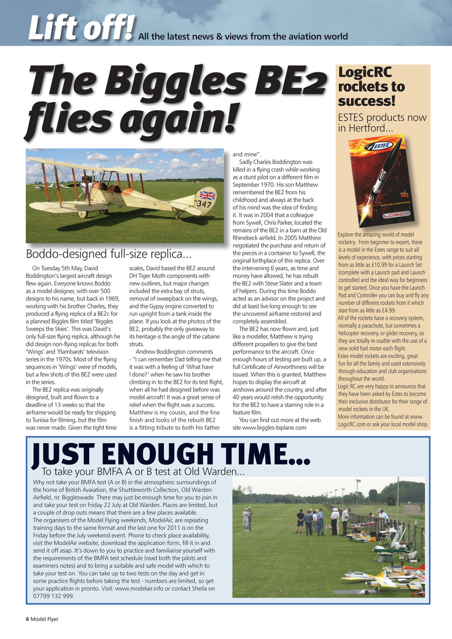 Radio Control Model Flyer Preview Pages