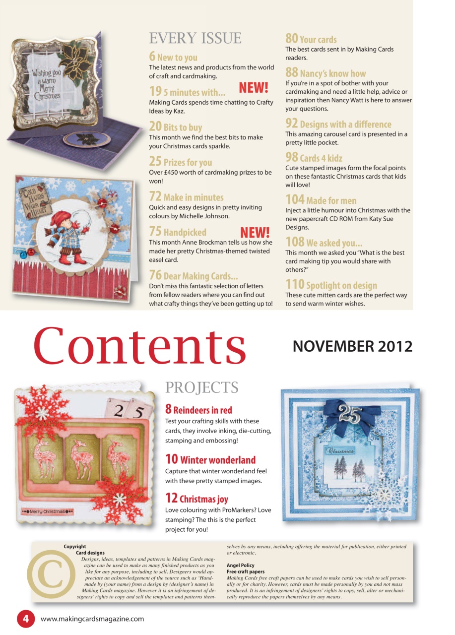 Making Cards & Papercraft Preview Pages