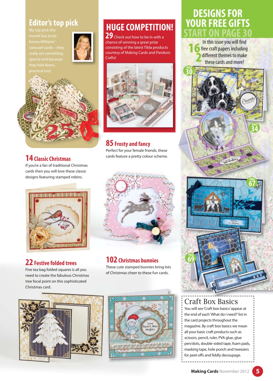 Making Cards & Papercraft Preview Pages