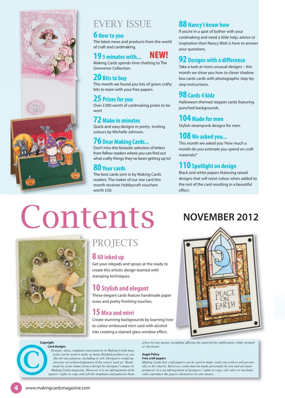 Making Cards & Papercraft Preview Pages