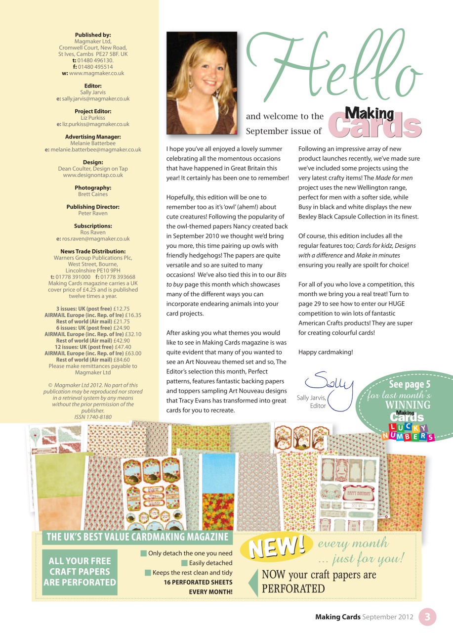 Making Cards & Papercraft Preview Pages