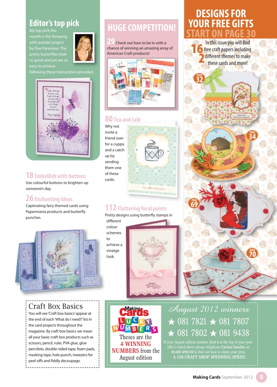 Making Cards & Papercraft Preview Pages