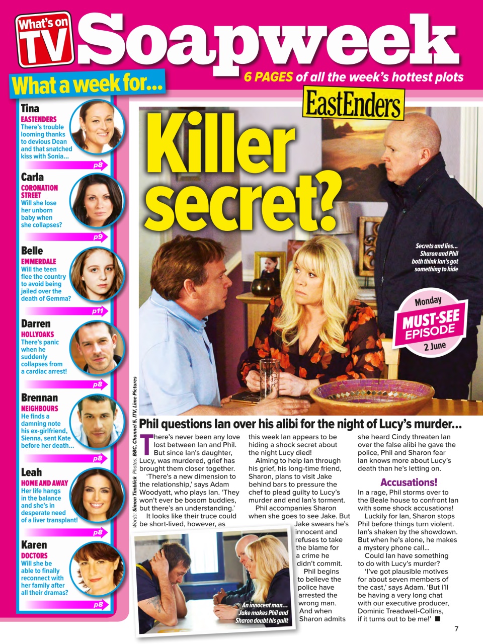 What's on TV Preview Pages