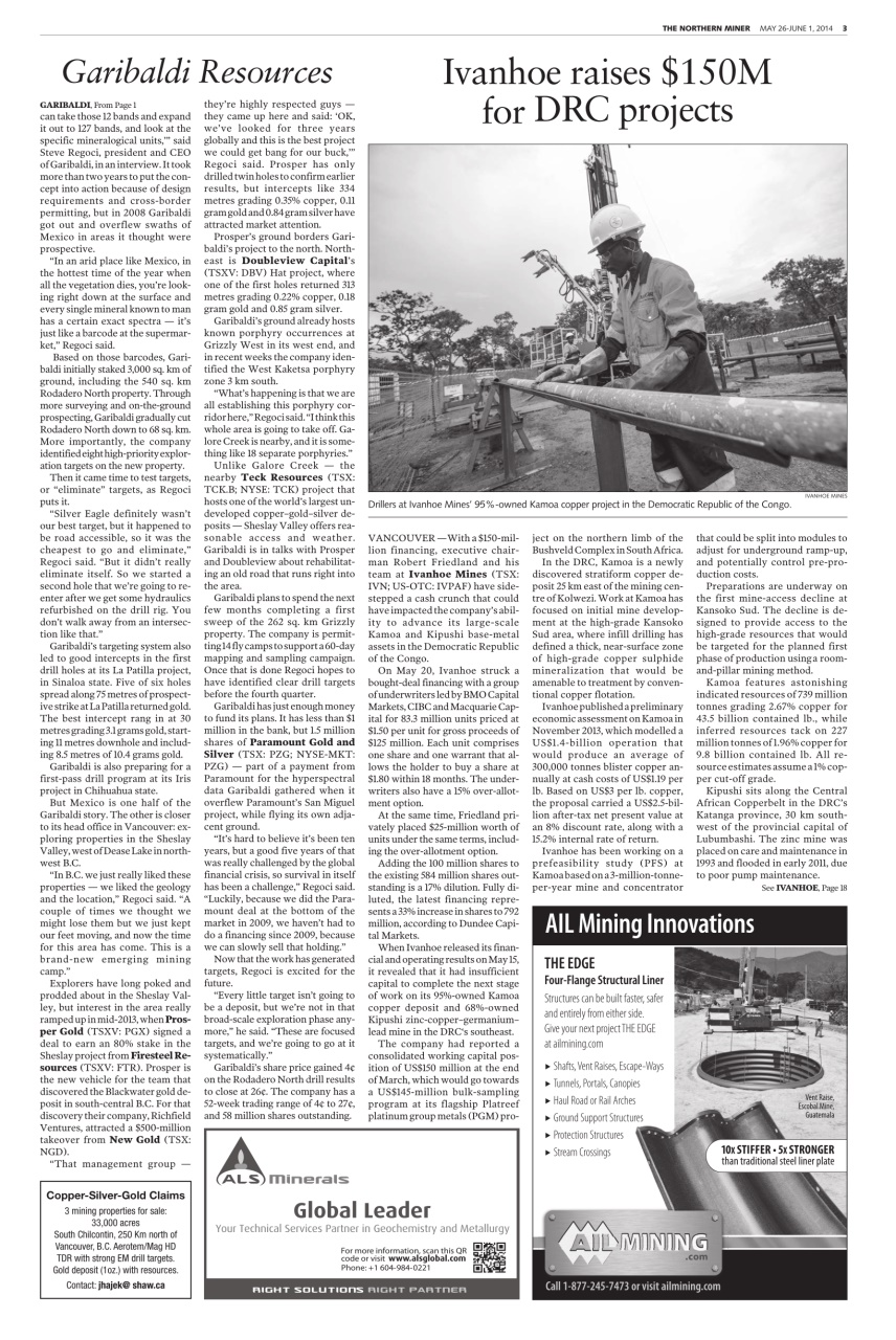 The Northern Miner Preview Pages