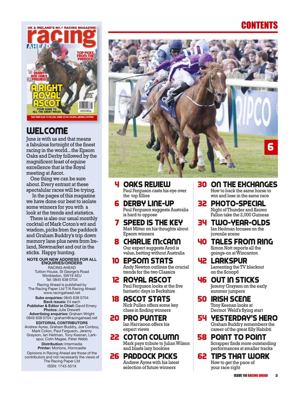 Racing Ahead Preview Pages