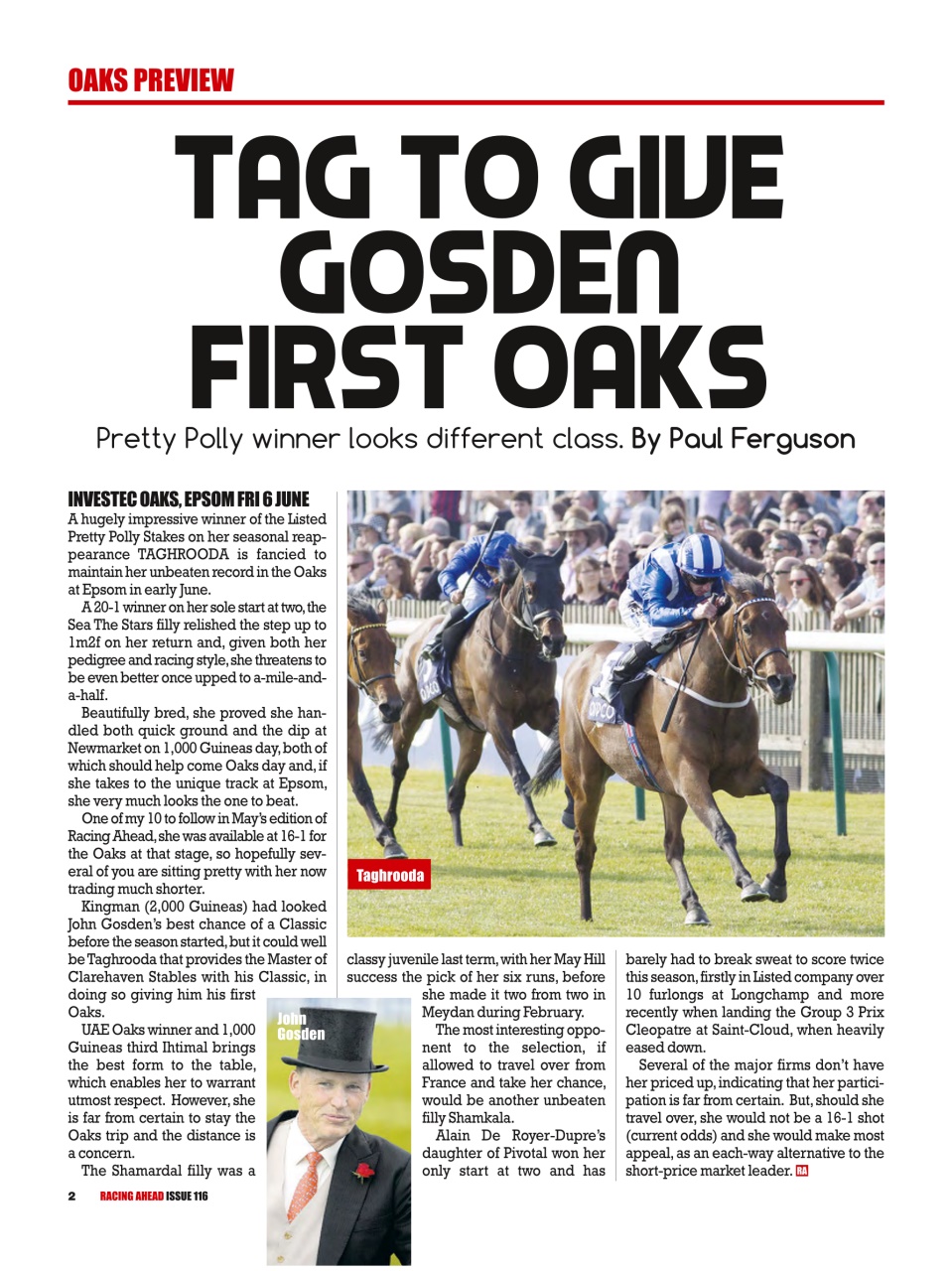 Racing Ahead Preview Pages