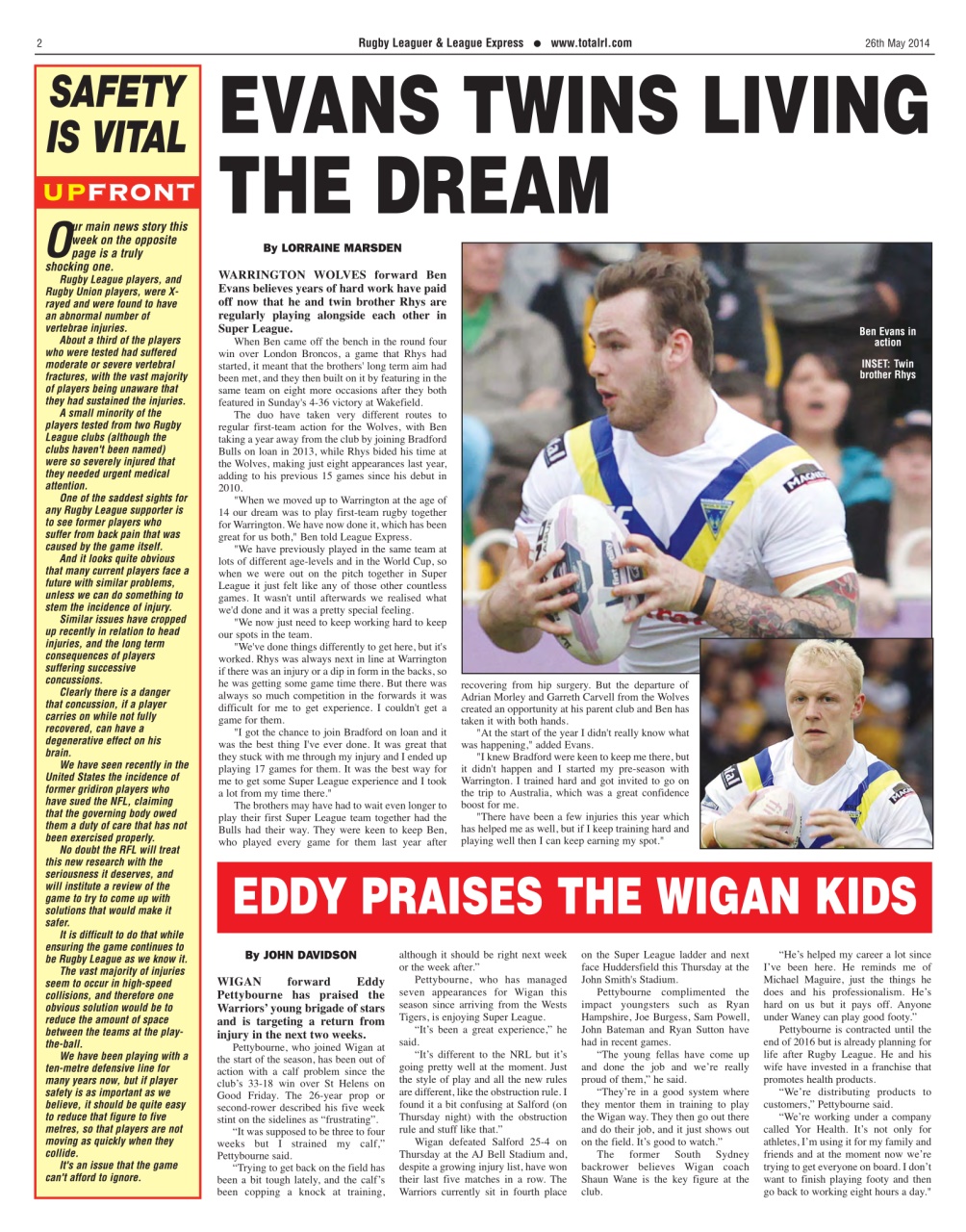 League Express Preview Pages