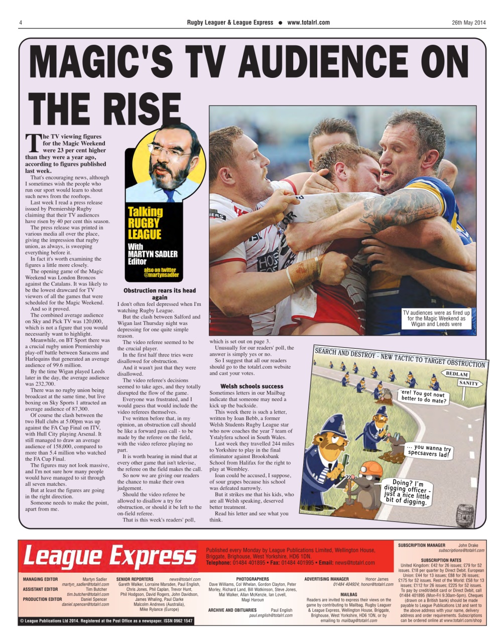 League Express Preview Pages
