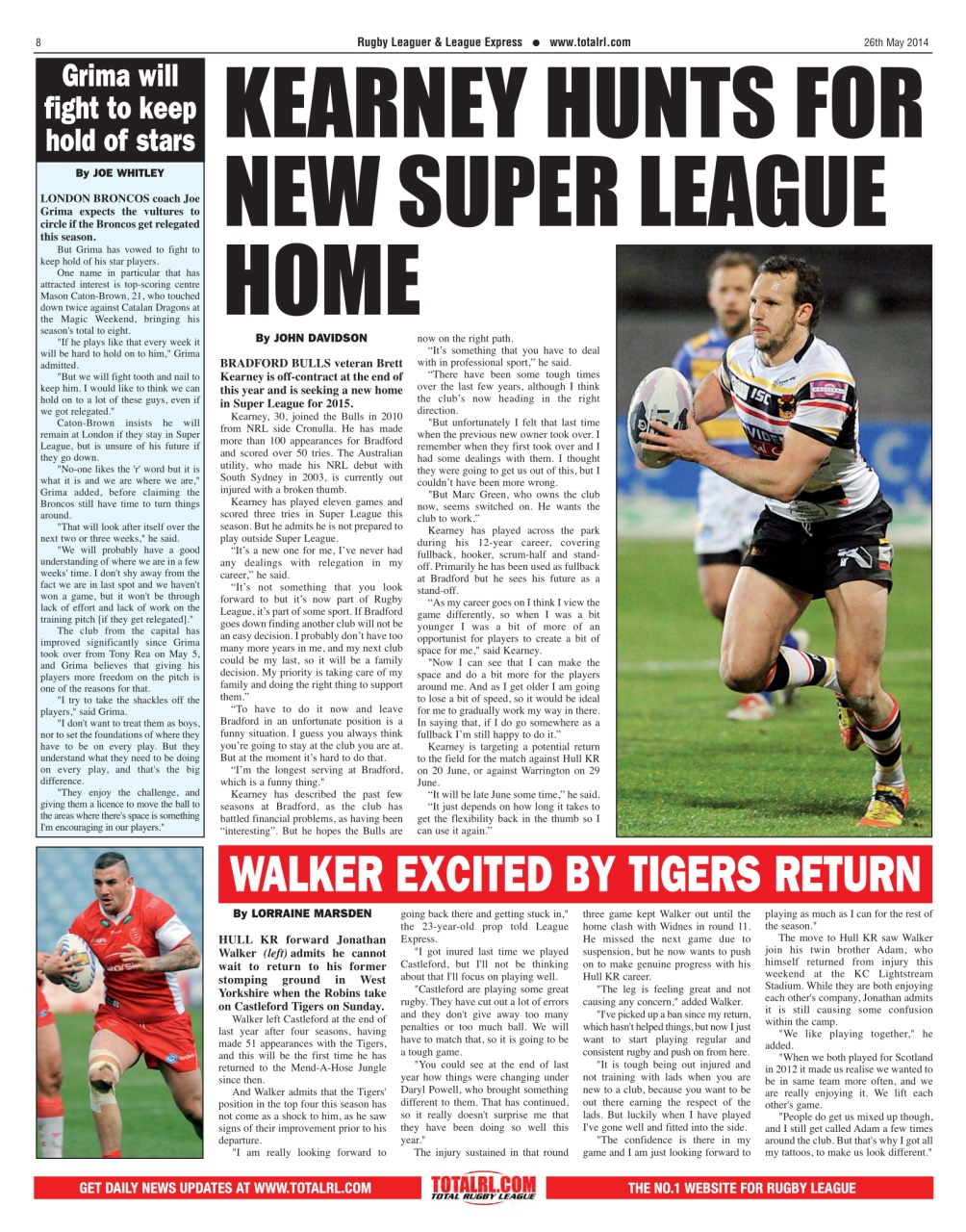 League Express Preview Pages