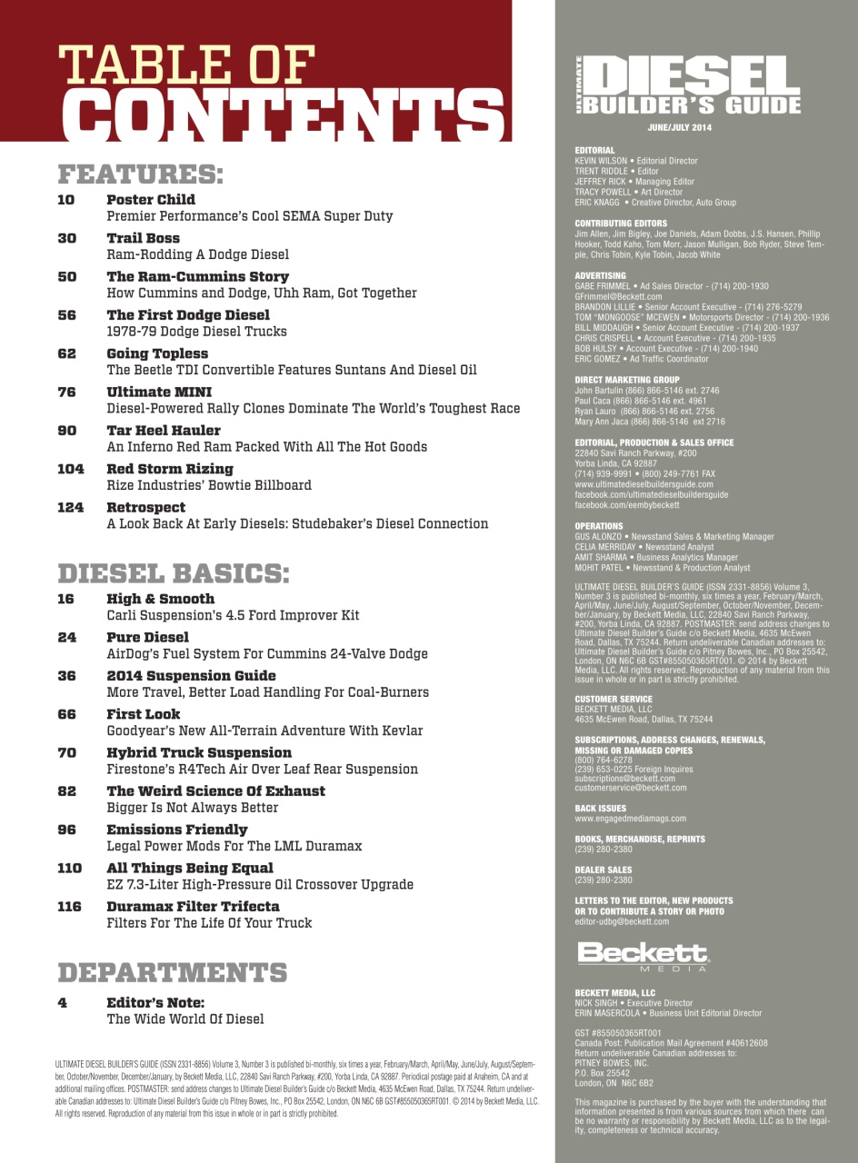 Ultimate Diesel Builders Guide Preview Pages